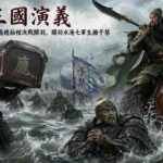 關羽利用漢水暴漲水淹七軍，生擒于禁，龐德抬棺決戰至死的經典歷史場景。