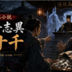 商人在古廟中取回四十千錢財，神明主持公道的古風場景。