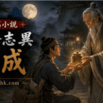 王成挑著貨擔行經山路，獲神秘老人贈予古物，象徵誠信改變命運。 標題： 聊齋志異《王成》誠信帶來命運轉機