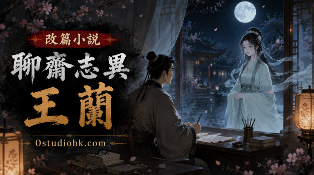 王蘭與李生於月光下重逢，展現跨越陰陽的真摯情感。