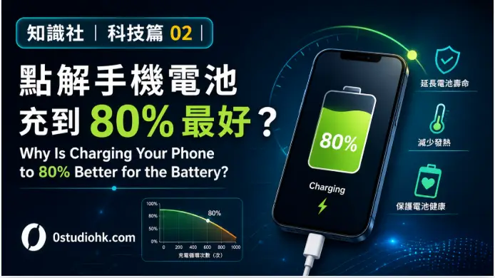 知識社｜科技篇 02｜點解手機電池充到 80% 最好？