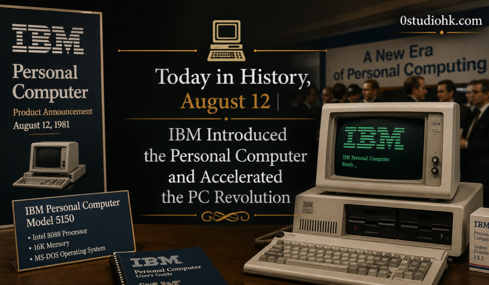 1981年8月12日IBM推出Model 5150個人電腦，推動PC進入企業及大眾市場。