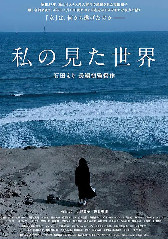 《我所看見的世界》電影海報，以真實案件為背景，描繪一名女性長達近十五年的逃亡人生。