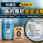 標示「Zero Sugar」與「Sugar Free」的飲品，展示無糖飲品包裝設計。