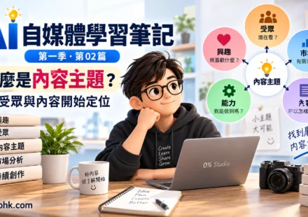 AI 自媒體學習筆記｜第一季・第02篇 | 什麼是內容主題？從受眾與內容開始定位
