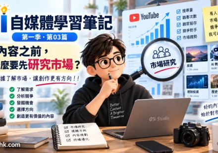 AI 自媒體學習筆記｜第一季・第03篇 | 做內容之前，為什麼要先研究市場？