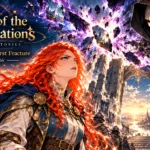 Myths of the Constellations | Episode 5: The First Fracture | English Comic Edition — Seraphina and the Aries army face the masked Veil-Weaver as the Obsidian Shard breaks apart beneath a cosmic sky.