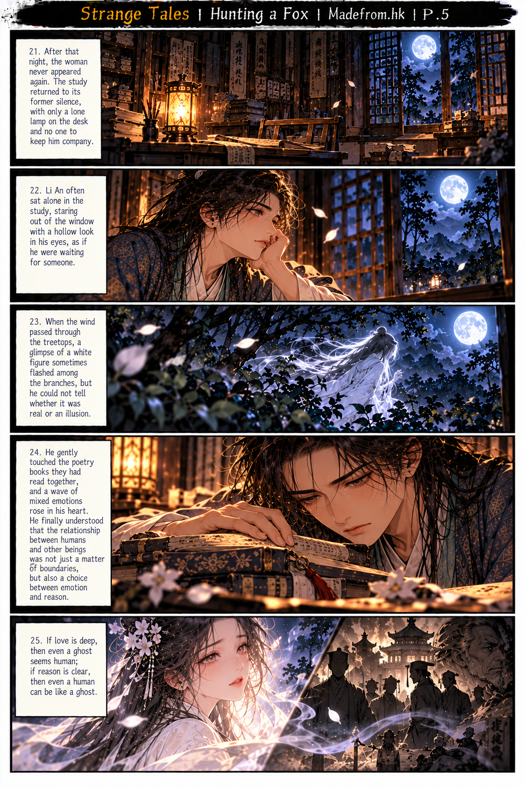 Strange Tales: Hunting a Fox — Li An lives in solitude, remembering the vanished fox spirit and reflecting on love, humanity, and social boundaries | Page 5