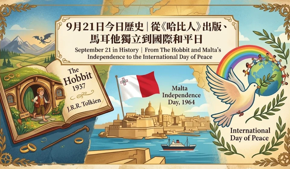 September 21 in History｜From The Hobbit and Malta’s Independence to the International Day of Peace