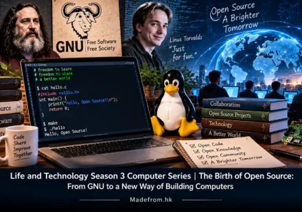 Life and Technology Season 3 Computer Series | The Birth of Open Source: From GNU to a New Way of Building Computers | Madefrom.hk