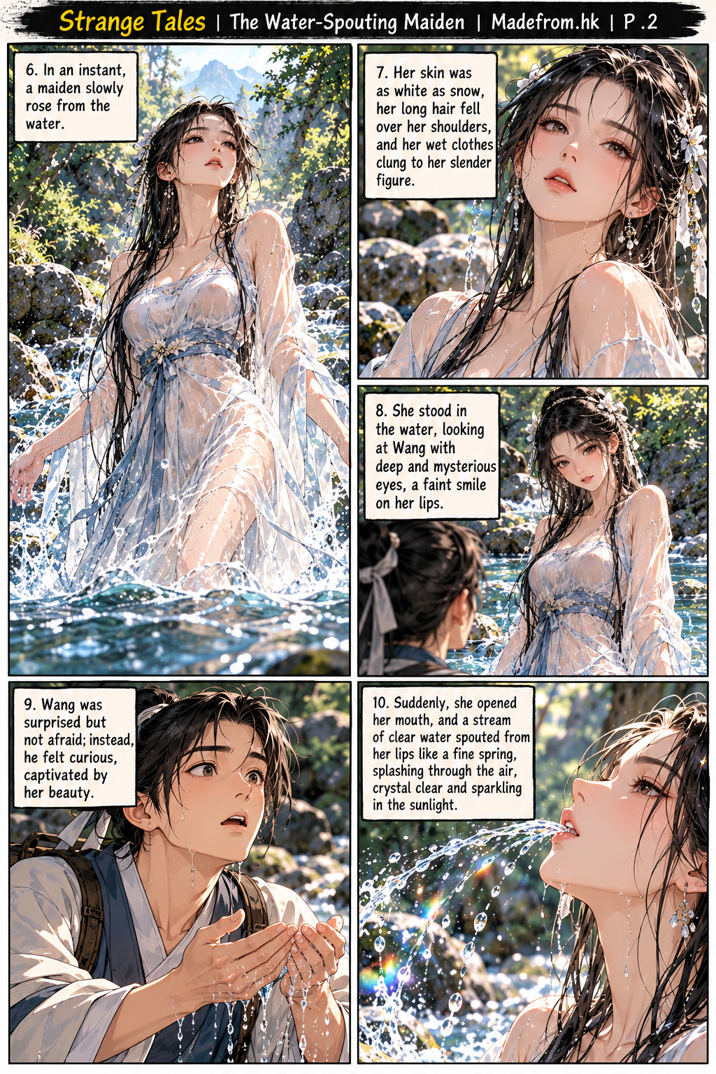 Strange Tales: The Water-Spouting Maiden — a mysterious maiden rises from the water and captivates Scholar Wang | Page 2