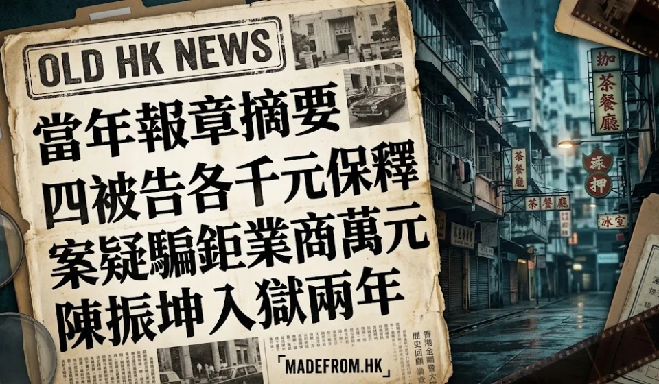 Historical Newspaper Digest |Four Defendants Each Granted HK$1,000 Bail｜Suspected of Defrauding a Businessman of Tens of Thousands of Dollars